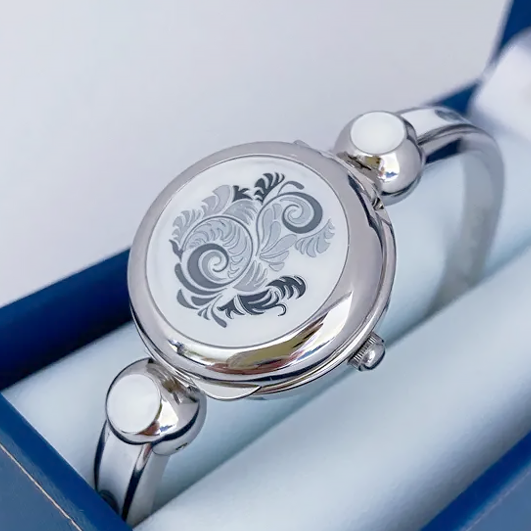 Jam Tangan Wanita Andre Mouche Alambra Palladium White